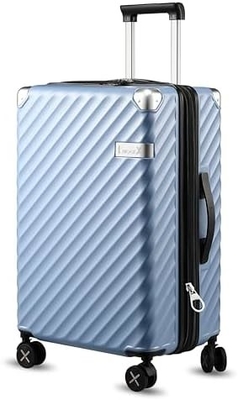 Xách hành lý 22x14x9 Hãng hàng không được chấp thuận - 35L Polycarbonate mở rộng túi xách vỏ cứng với bánh quay