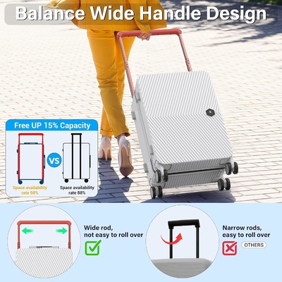 Mang theo hành lý, va-li cứng với bánh 360 °, va-li trên máy bay &amp; Lsa Lock Zipper kép.