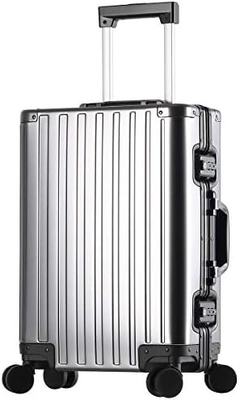 Aluninum Handy Baggage Cabin Hardside Suitcase (Silver, 20 inch Carry-on) Ghé thăm cửa hàng Sindermore