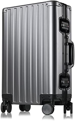 Aluninum Handy Baggage Cabin Hardside Suitcase (Silver, 20 inch Carry-on) Ghé thăm cửa hàng Sindermore