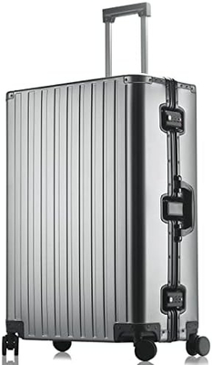Aluninum Handy Baggage Cabin Hardside Suitcase (Silver, 20 inch Carry-on) Ghé thăm cửa hàng Sindermore