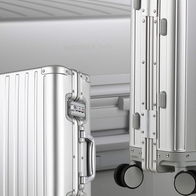 Aluninum Handy Baggage Cabin Hardside Suitcase (Silver, 20 inch Carry-on) Ghé thăm cửa hàng Sindermore
