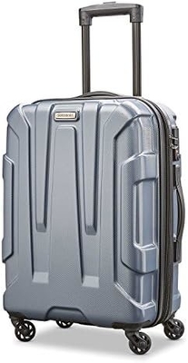 Hành lý mở rộng mặt cứng với bánh xe xoắn, màu xanh lá cây, trung bình 24 inch