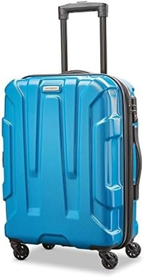 Hành lý mở rộng mặt cứng với bánh xe xoắn, màu xanh lá cây, trung bình 24 inch