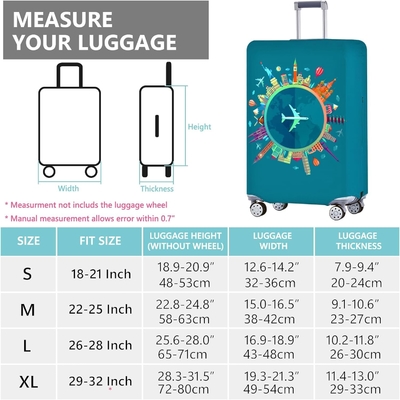 Travelkin Baggage Covers For Suitcase Tsa Approved,Bảo vệ vỏ vali phù hợp với hành lý 18-32 inch