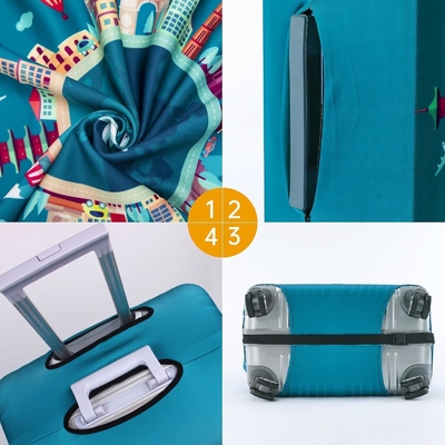 Travelkin Baggage Covers For Suitcase Tsa Approved,Bảo vệ vỏ vali phù hợp với hành lý 18-32 inch