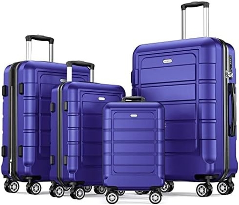 Bộ hành lý có thể mở rộng PC + ABS Túi kéo dài 2 bánh TSA khóa 3pcs Rượu vang đỏ