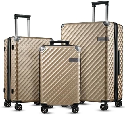 Hành lý 22x14x9 Hãng hàng không được chấp thuận - 35L Polycarbonate mở rộng vỏ cứng vali với bánh xe quay (Mắc, 20 inch)