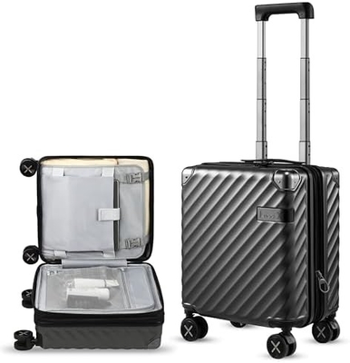Hành lý 22x14x9 Hãng hàng không được chấp thuận - 35L Polycarbonate mở rộng vỏ cứng vali với bánh xe quay (Mắc, 20 inch)