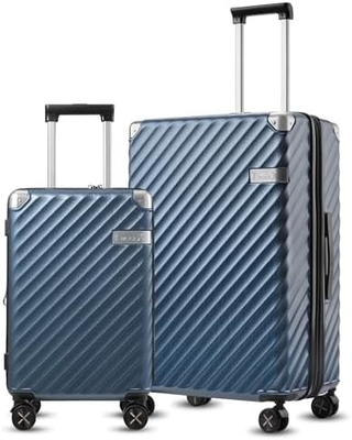 Hành lý 22x14x9 Hãng hàng không được chấp thuận - 35L Polycarbonate mở rộng vỏ cứng vali với bánh xe quay (Mắc, 20 inch)