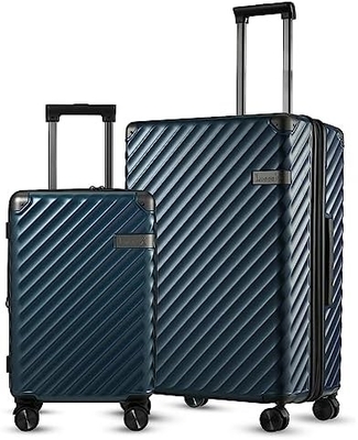 Hành lý 22x14x9 Hãng hàng không được chấp thuận - 35L Polycarbonate mở rộng vỏ cứng vali với bánh xe quay (Mắc, 20 inch)