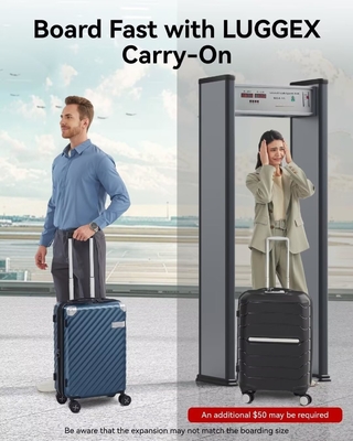 Hành lý 22x14x9 Hãng hàng không được chấp thuận - 35L Polycarbonate mở rộng vỏ cứng vali với bánh xe quay (Mắc, 20 inch)
