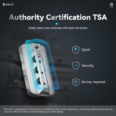 Hành lý không niêm phong với 4 bánh xe 20 inch Hard Shell Suitcase với PC + ABS TSA Lock 4 Metal Corner trắng