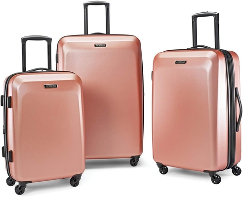 Moonlight Hardside mở rộng hành lý với bánh xe quay, vàng hồng, kiểm tra trung bình 24-inch