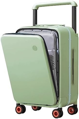 Hành lý tay cầm rộng thiết kế sang trọng Rolling hành lý du lịch PC Hardside với khung nhôm bánh xe xoay rỗng,