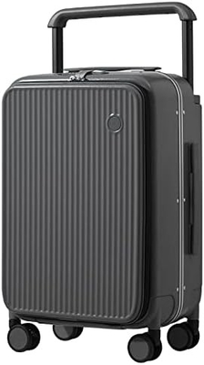 Hành lý tay cầm rộng thiết kế sang trọng Rolling hành lý du lịch PC Hardside với khung nhôm bánh xe xoay rỗng,