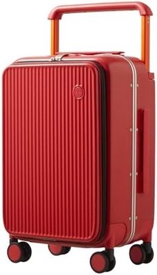 Hành lý tay cầm rộng thiết kế sang trọng Rolling hành lý du lịch PC Hardside với khung nhôm bánh xe xoay rỗng,