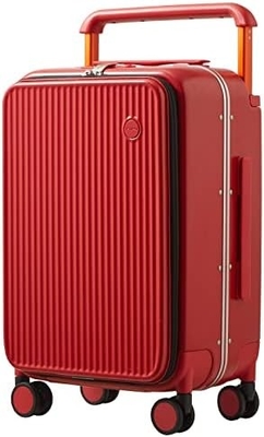 Hành lý tay cầm rộng thiết kế sang trọng Rolling hành lý du lịch PC Hardside với khung nhôm bánh xe xoay rỗng,