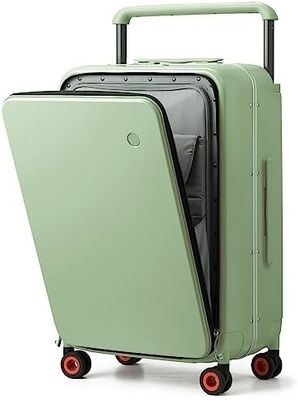 Hành lý tay cầm rộng thiết kế sang trọng Rolling hành lý du lịch PC Hardside với khung nhôm bánh xe xoay rỗng,