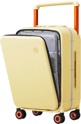Hành lý tay cầm rộng thiết kế sang trọng Rolling hành lý du lịch PC Hardside với khung nhôm bánh xe xoay rỗng,