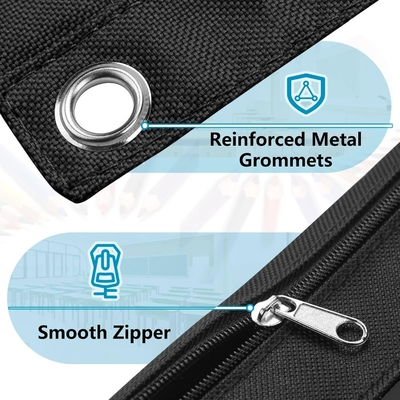 Vỏ bút chì binder với khóa khóa mịn, vỏ bút chì cửa sổ rõ ràng cho binder, túi bút chì binder 3 vòng có dung lượng lớn
