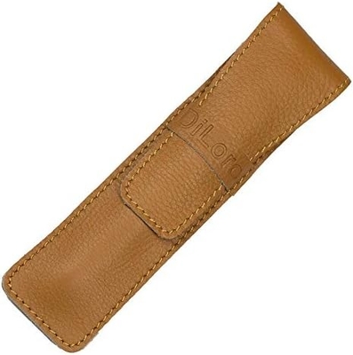 Thùng cầm hộp bút đơn tay áo dày Buffalo Full Grain Da (Buffalo Light Tan)