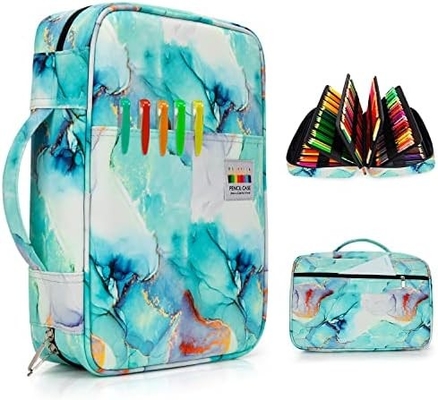 300 Slots Color Pencil Case - Pen Case Organizer với Handy Wrap &amp; Zipper, Multilayer Holder cho Prismacolor Color Pen