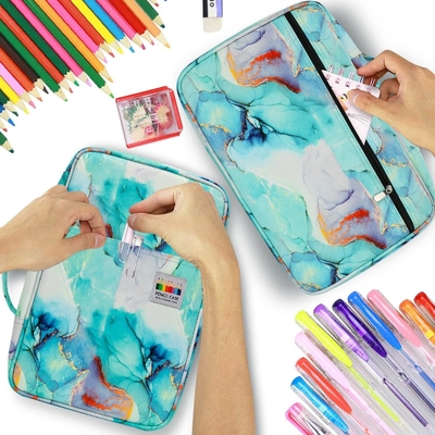 300 Slots Color Pencil Case - Pen Case Organizer với Handy Wrap &amp; Zipper, Multilayer Holder cho Prismacolor Color Pen