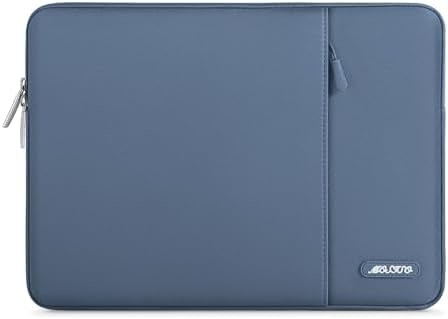 Túi tay cầm máy tính xách tay tương thích với MacBook Air 13 M3 A3113 M2 / Pro 13 M2 M1,Vỏ dọc polyester với túi, màu xám