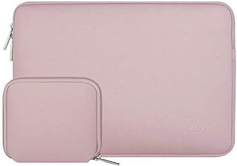 Tay cầm máy tính xách tay tương thích với MacBook Air / Pro, 13-13.3 inch Notebook, túi Neoprene với vỏ nhỏ, Apricot