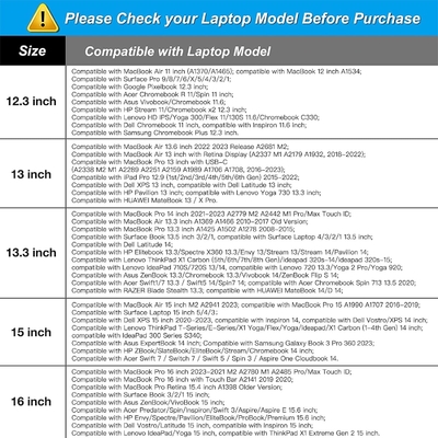 Tay cầm máy tính xách tay tương thích với MacBook Air / Pro, 13-13.3 inch Notebook, túi Neoprene với vỏ nhỏ, Apricot