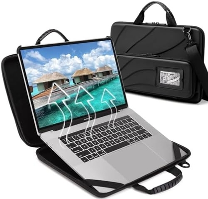 BUG 14.2-15.6 Inch Laptop Case Hard Shell, Bảo vệ Laptop Carrying Case với Stand để phân tán nhiệt