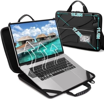 BUG 14.2-15.6 Inch Laptop Case Hard Shell, Bảo vệ Laptop Carrying Case với Stand để phân tán nhiệt