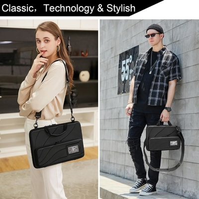 BUG 14.2-15.6 Inch Laptop Case Hard Shell, Bảo vệ Laptop Carrying Case với Stand để phân tán nhiệt