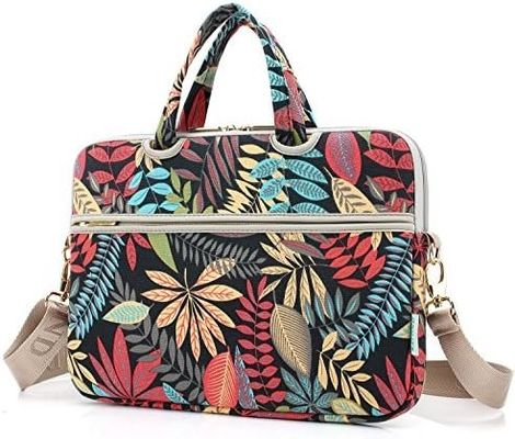 Túi máy tính xách tay được thiết kế cho máy tính xách tay 12,5 đến 14 inch với vải vải in bên trong đệm và nhiều tùy chọn mang theo