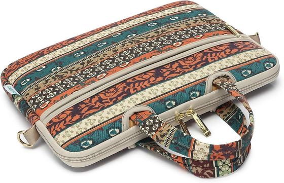 Túi máy tính xách tay được thiết kế cho máy tính xách tay 12,5 đến 14 inch với vải vải in bên trong đệm và nhiều tùy chọn mang theo
