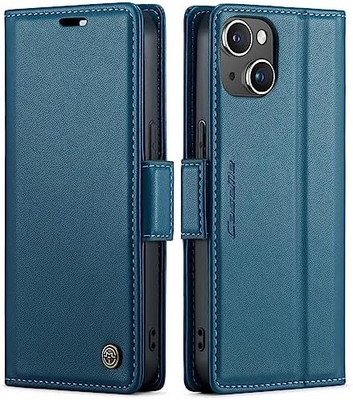QLTYPRI Wallet Cover cho iPhone 13/14, [khóa RFID] ổ khoá tín dụng để bảo vệ chống sốc của vỏ điện thoại