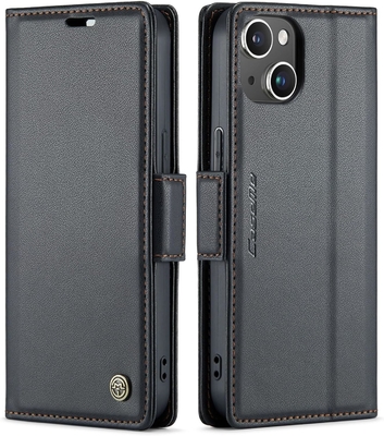 QLTYPRI Wallet Cover cho iPhone 13/14, [khóa RFID] ổ khoá tín dụng để bảo vệ chống sốc của vỏ điện thoại