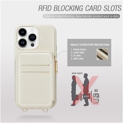 iPhone 12 Pro/iPhone 12 ví với gian hàng, túi dán khóa, vòng đeo tay, ví bảo vệ RFID -