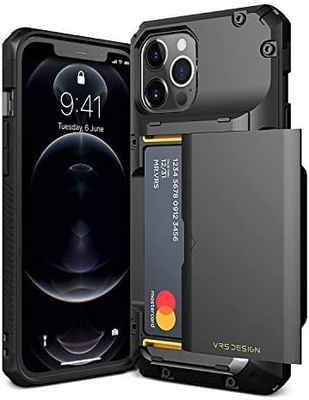 Đối với iPhone 12 Pro Max với [4 thẻ]Tài ví thẻ tín dụng cao cấp cho iPhone 12 Pro Max 6,7 inch