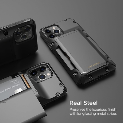 Đối với iPhone 12 Pro Max với [4 thẻ]Tài ví thẻ tín dụng cao cấp cho iPhone 12 Pro Max 6,7 inch