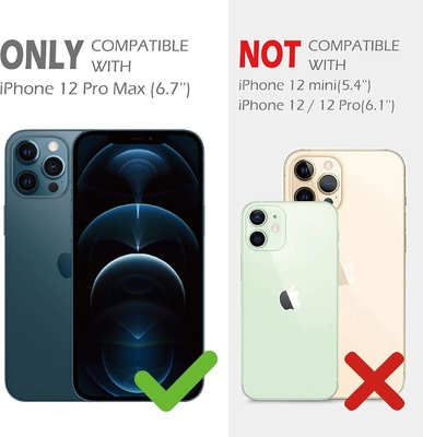 iPhone 12 Pro Max Case với Camera Cover &amp; Kickstand, Duty Military Grade Armour Protection Cover,