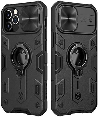 iPhone 12 Pro Max Case với Camera Cover &amp; Kickstand, Duty Military Grade Armour Protection Cover,