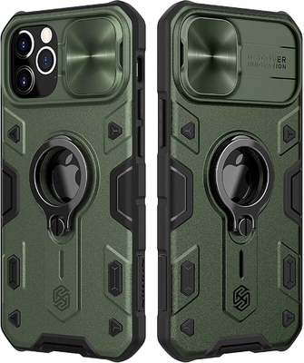 iPhone 12 Pro Max Case với Camera Cover &amp; Kickstand, Duty Military Grade Armour Protection Cover,