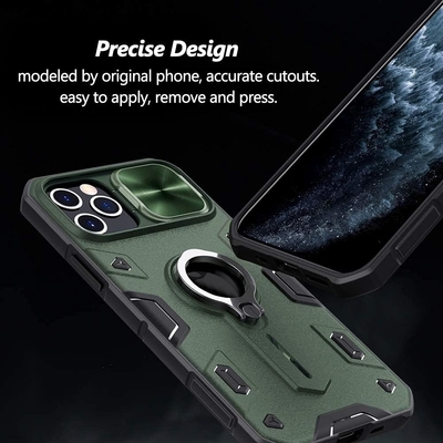 iPhone 12 Pro Max Case với Camera Cover &amp; Kickstand, Duty Military Grade Armour Protection Cover,
