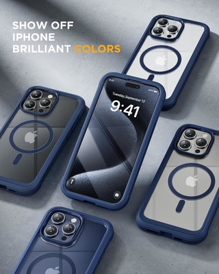 Magnetic cho iPhone 12 Pro Max Case Toàn thân Được xây dựng trong kính Screen Protector&amp; Camera Protector