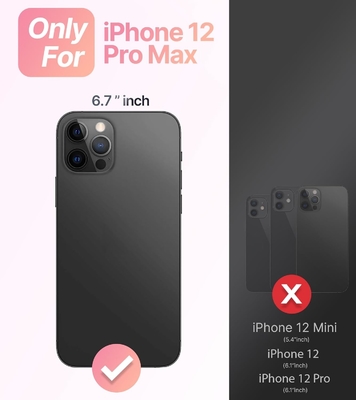 Vỏ iPhone 12 Pro Max Nhẫn, hoa sơn dầu Hoa retro đầy màu sắc khung sóng xoăn dễ thương Vỏ điện thoại nữ