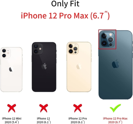 iPhone 12 Pro Max thiết kế vỏ minh bạch, tích hợp bóng đèn sang trọng giấy bóng, pop và đẹp