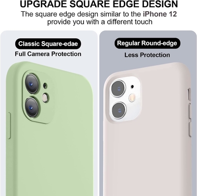 Tương thích với vỏ iPhone 11, nâng cấp silicone lỏng với [các cạnh vuông] [mềm chống trầy xước lớp lót microfiber]