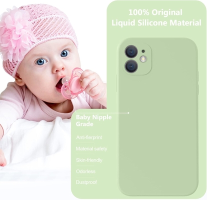 Tương thích với vỏ iPhone 11, nâng cấp silicone lỏng với [các cạnh vuông] [mềm chống trầy xước lớp lót microfiber]